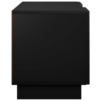 TV-bord 90 x 34.5 x 40 cm Sort Konstrueret træ