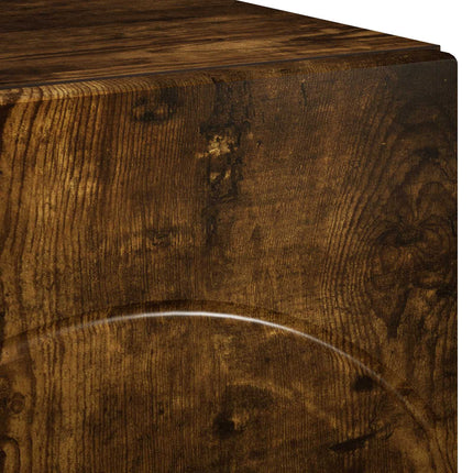 TV-bord 90 x 34.5 x 40 cm Røget eg Konstrueret træ