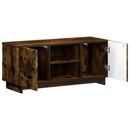TV-bord 90 x 34.5 x 40 cm Røget eg Konstrueret træ