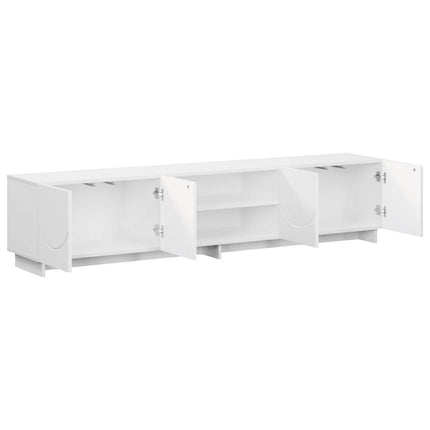 TV-bord 179,5 x 34,5 x 40 cm Hvid Konstrueret træ