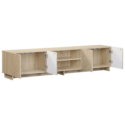 TV-bord 179,5 x 34,5 x 40 cm Sonoma-eg Konstrueret træ