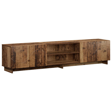 TV-bord 179,5 x 34,5 x 40 cm Gammelt træ Konstrueret træ
