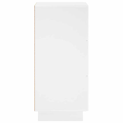 Skænk Hvid højglans 33,5 x 34,5 x 75 cm Konstrueret træ