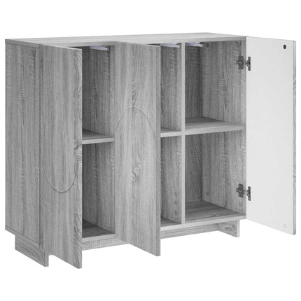Sideboard Grå Sonoma 85.5 x 31 x 75 cm Konstrueret træ