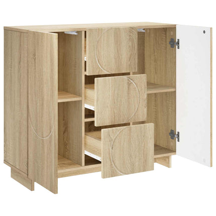 Sideboard Sonoma-eg 85.5 x 31 x 75 cm Konstrueret træ