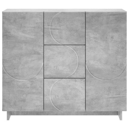 Sideboard Betongrå 85.5 x 31 x 75 cm Konstrueret træ