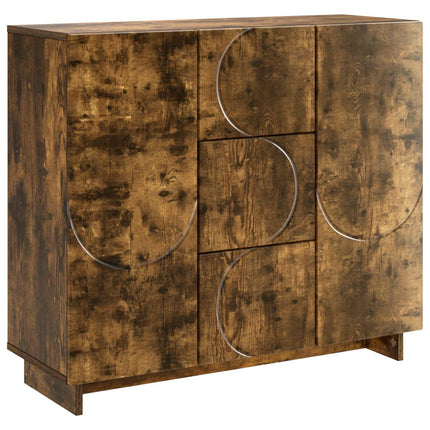 Sideboard Røget eg 85.5 x 31 x 75 cm Konstrueret træ