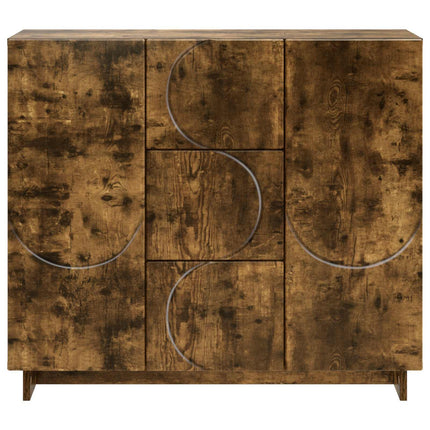 Sideboard Røget eg 85.5 x 31 x 75 cm Konstrueret træ
