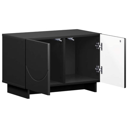 TV-bord 60 x 34.5 x 40 cm Sort Konstrueret træ