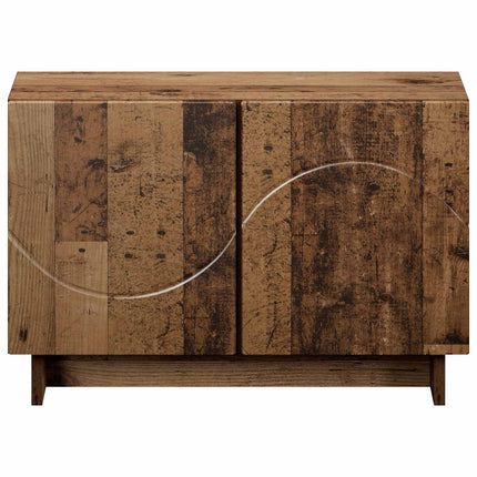 TV-bord 60 x 34.5 x 40 cm Gammelt træ Konstrueret træ