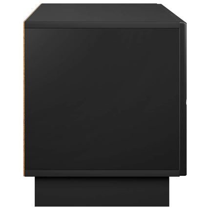 TV-bord 90 x 34.5 x 40 cm Sort Konstrueret træ