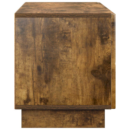 TV-bord 90 x 34.5 x 40 cm Røget eg Konstrueret træ