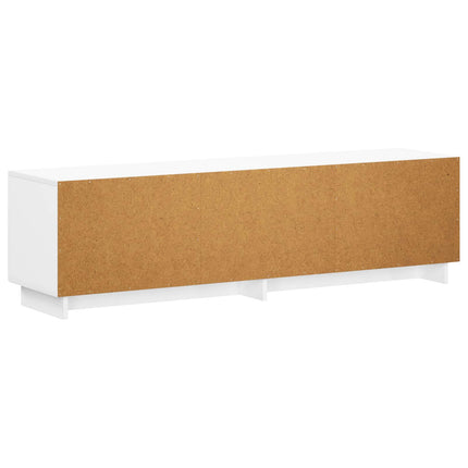 TV-bord 140 x 34.5 x 40 cm Hvid Konstrueret træ