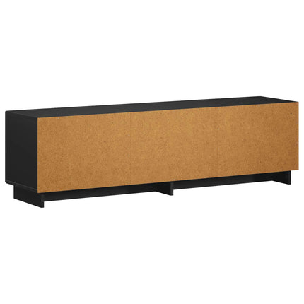 TV-bord 140 x 34.5 x 40 cm Sort Konstrueret træ