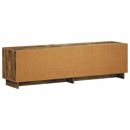 TV-bord 140 x 34.5 x 40 cm Røget eg Konstrueret træ