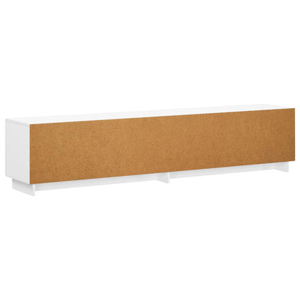 TV-bord 179,5 x 34,5 x 40 cm Hvid Konstrueret træ