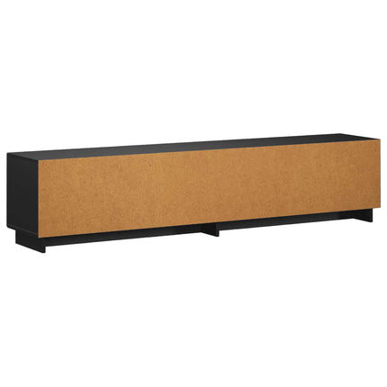 TV-bord 179,5 x 34,5 x 40 cm Sort Konstrueret træ