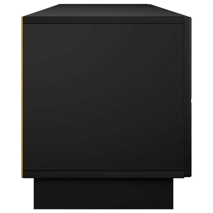 TV-bord 179,5 x 34,5 x 40 cm Sort Konstrueret træ