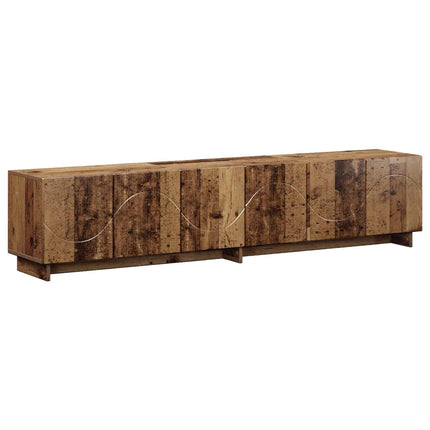 TV-bord 179,5 x 34,5 x 40 cm Gammelt træ Konstrueret træ