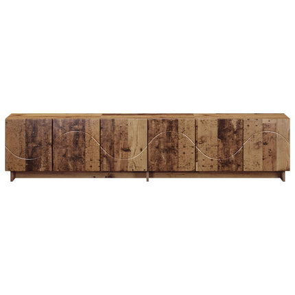 TV-bord 179,5 x 34,5 x 40 cm Gammelt træ Konstrueret træ