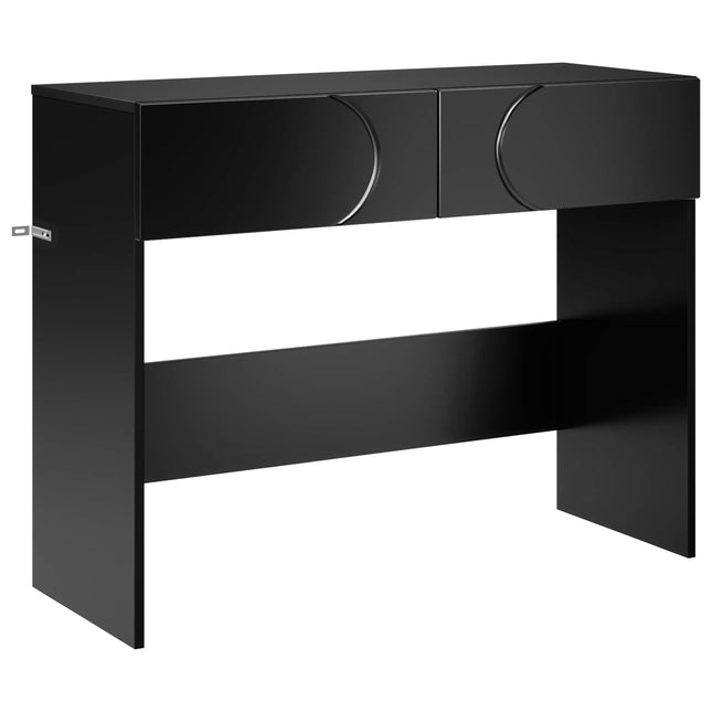 Konsolbord Sort 96,5 x 38 x 75 cm Konstrueret træ