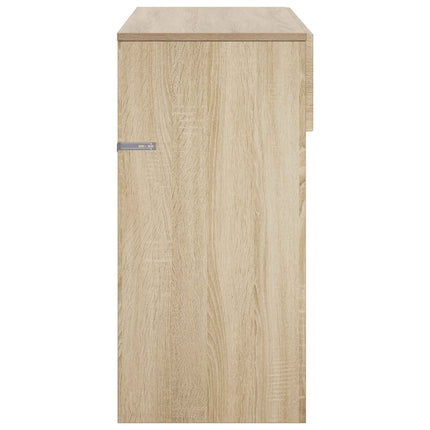 Konsolbord Sonoma-eg 96,5 x 38 x 75 cm Konstrueret træ