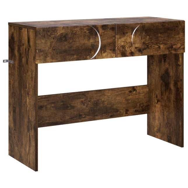 Konsolbord Røget eg 96,5 x 38 x 75 cm Konstrueret træ