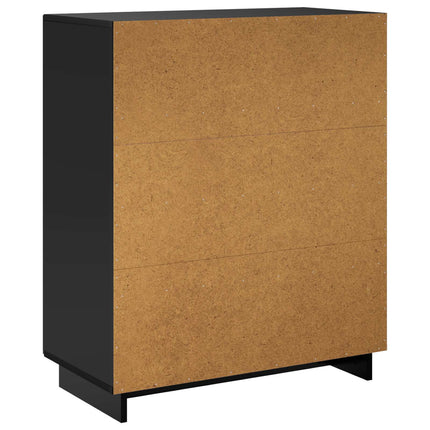 Skoskab 73 x 38 x 87,5 cm Konstrueret træ Sort