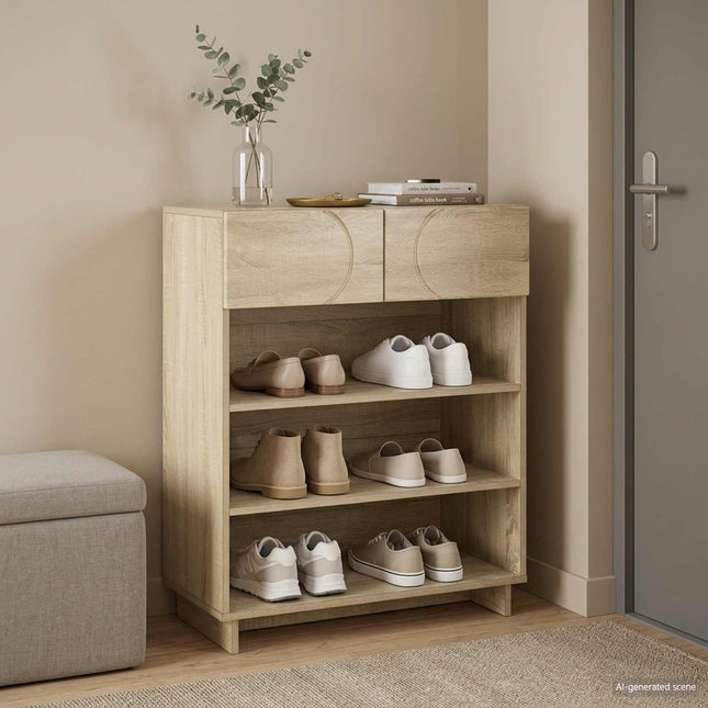 Skoskab 73 x 38 x 87,5 cm Konstrueret træ Sonoma-eg