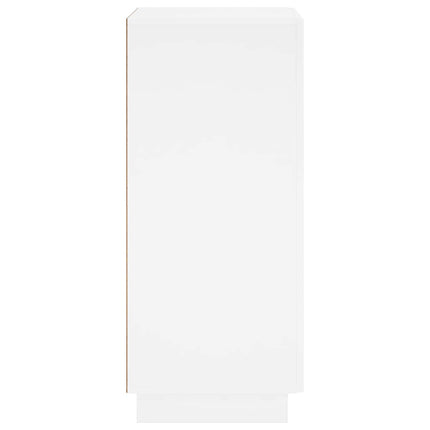 Sko skab 48 x 38 x 87,5 cm Konstrueret træ Hvid højglans
