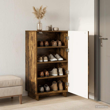 Sko skab 48 x 38 x 87,5 cm Konstrueret træ Røget eg