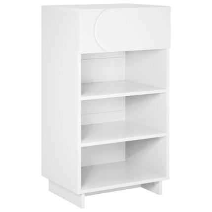 Sko skab 48 x 38 x 87,5 cm Konstrueret træ Hvid