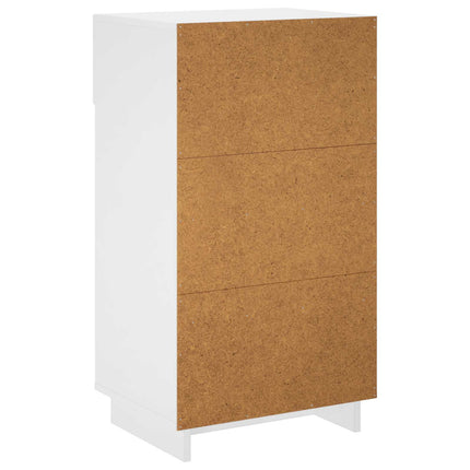 Sko skab 48 x 38 x 87,5 cm Konstrueret træ Hvid