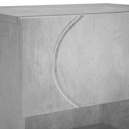 Sko skab 48 x 38 x 87,5 cm Konstrueret træ Betongrå