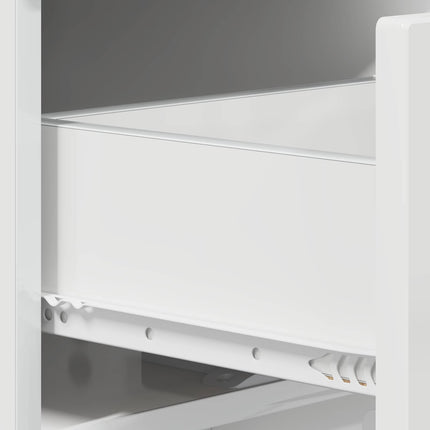 Sko skab 48 x 38 x 87,5 cm Konstrueret træ Hvid højglans