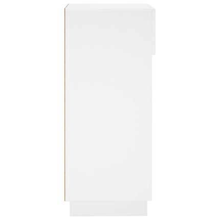Sko skab 48 x 38 x 87,5 cm Konstrueret træ Hvid højglans