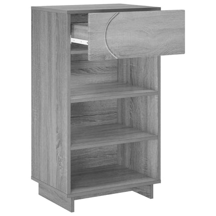 Sko skab 48 x 38 x 87,5 cm Konstrueret træ Grå Sonoma