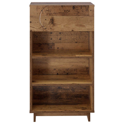 Sko skab 48 x 38 x 87,5 cm Konstrueret træ Gammelt træ