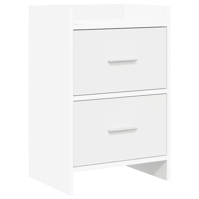 Sengeborde Hvid 40 x 30 x 60 cm Konstrueret træ