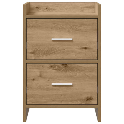 Sengeborde 2 stk. Artisan-eg 40 x 30 x 60 cm Konstrueret træ