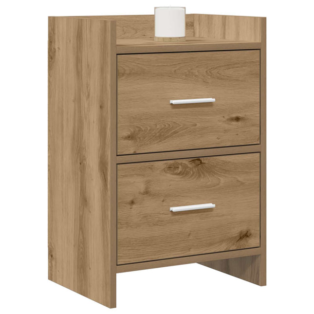 Sengeborde 2 pcs Artisan-eg 40 x 30 x 60 cm Konstrueret træ
