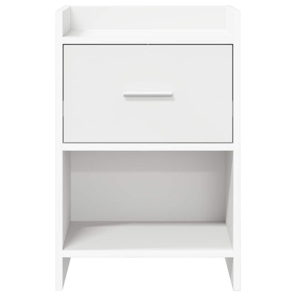 Sengeborde Hvid 40 x 30 x 60 cm Konstrueret træ