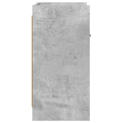 Sengeborde 2 pcs Betongrå 40 x 30 x 60 cm Konstrueret træ