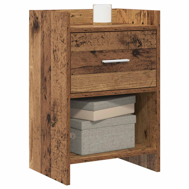 Sengeborde 2 pcs Gammelt træ 40 x 30 x 60 cm Konstrueret træ