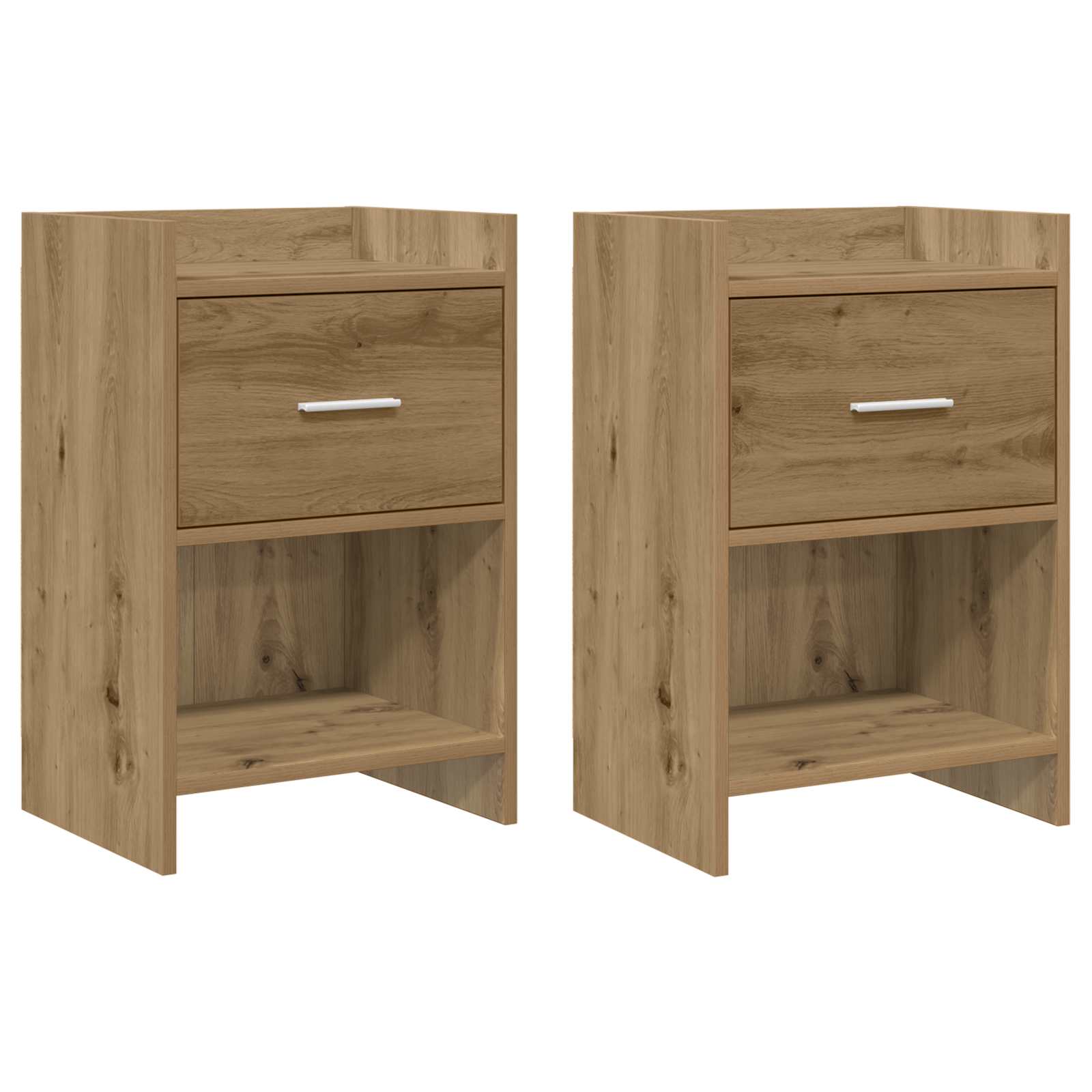 Sengeborde 2 pcs Artisan-eg 40 x 30 x 60 cm Konstrueret træ