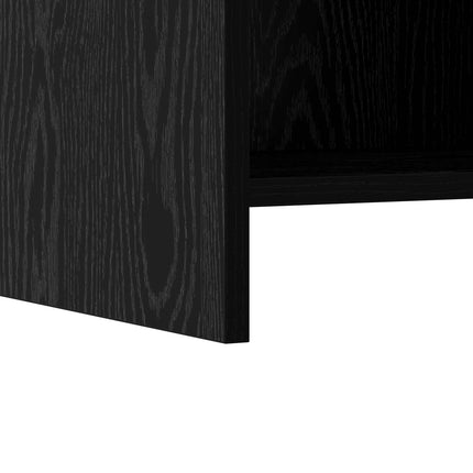 Sengeborde Sort eg 40 x 30 x 60 cm Konstrueret træ