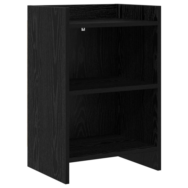 Sengeborde Sort eg 40 x 30 x 60 cm Konstrueret træ