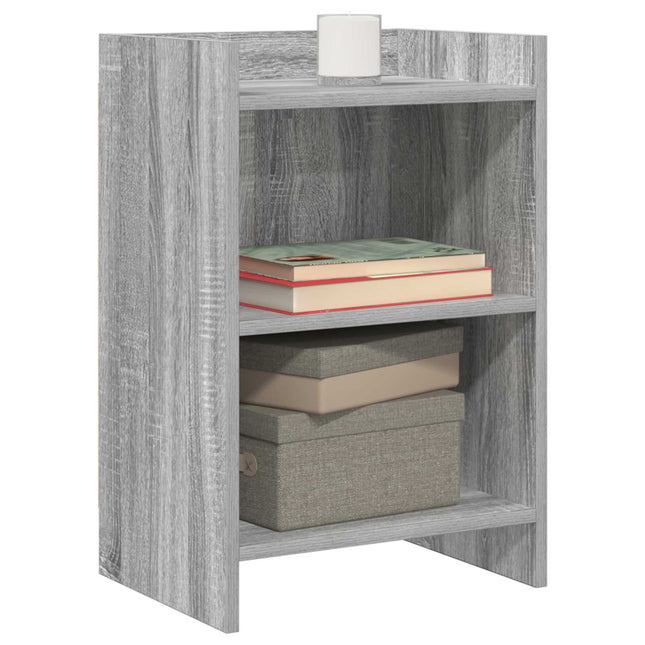 Sengeborde 2 pcs Grå Sonoma 40 x 30 x 60 cm Konstrueret træ
