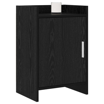 Sengeborde 2 pcs Sort eg 40 x 30 x 60 cm Konstrueret træ