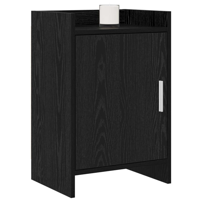 Sengeborde 2 pcs Sort eg 40 x 30 x 60 cm Konstrueret træ